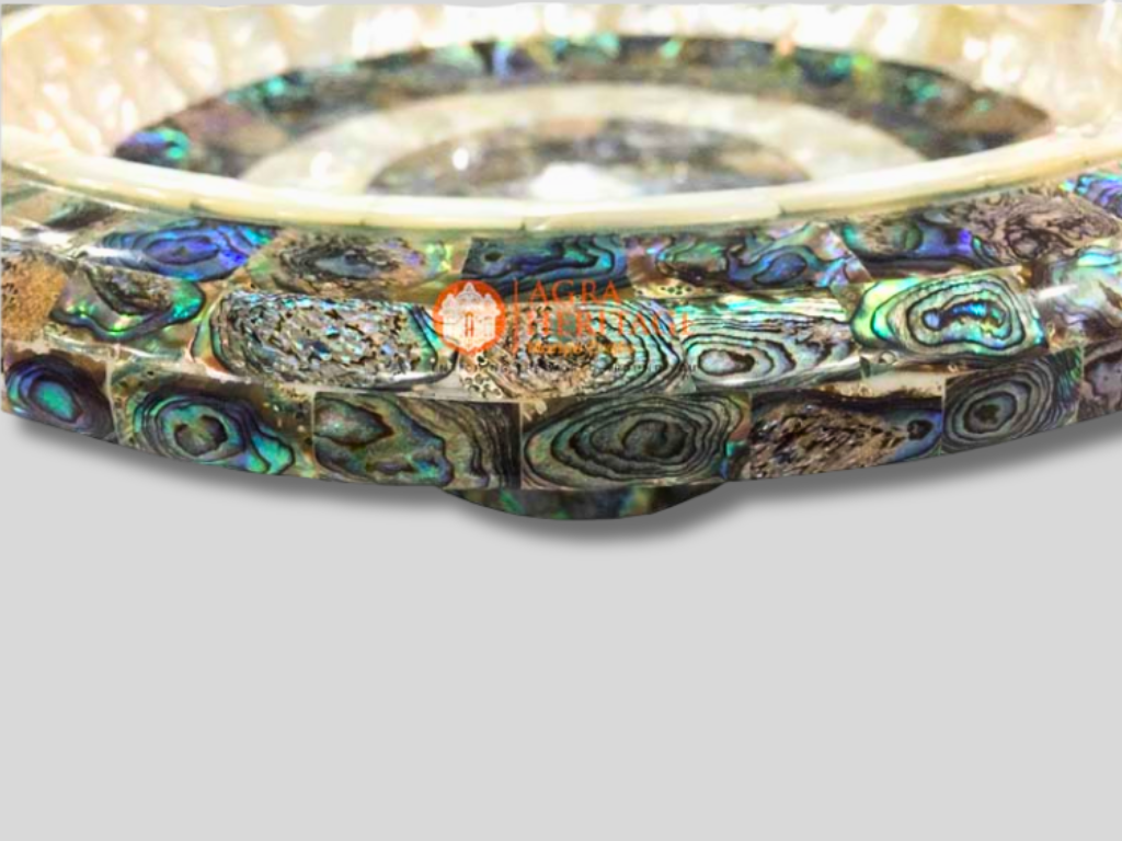 Abalone Pauashell & Mother of Pearls Decorative Fruit Bowl